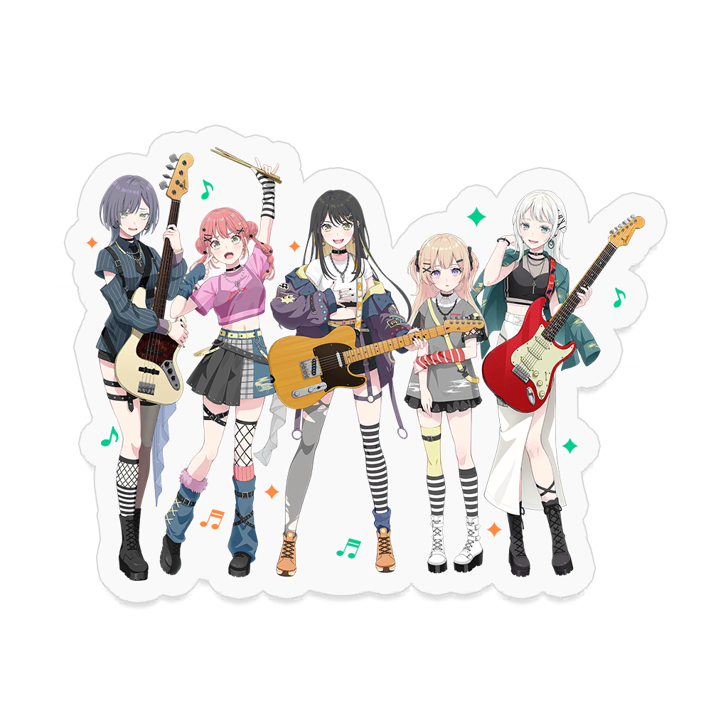 [스티커] 일가 Dumb Rock! 단체 일러스트 ver.