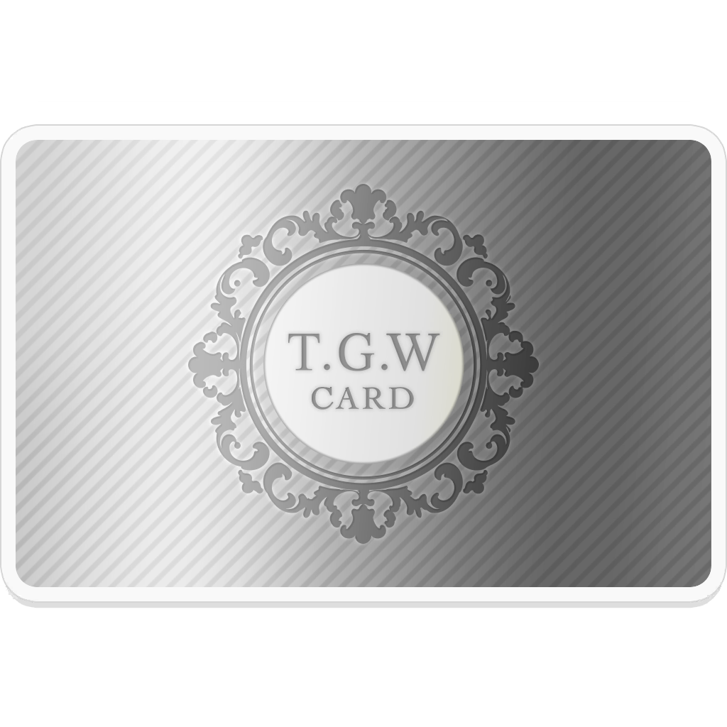 [Sticker] T.G.W CARD SILVER
