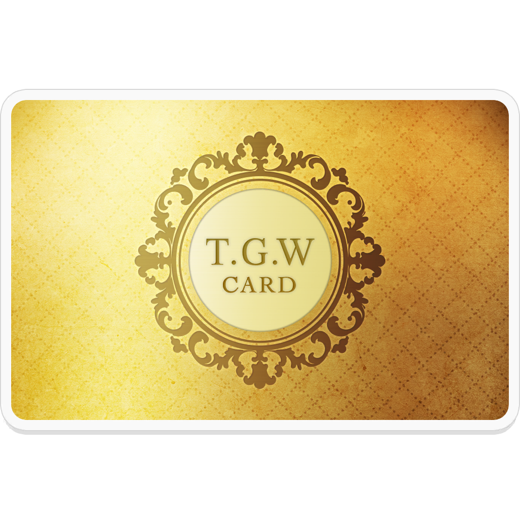 [스티커] T.G.W 카드 RANK GOLD