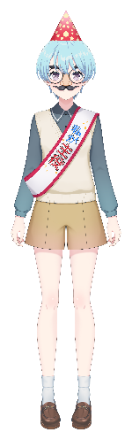 Ritsu Minetsuki · casual_spring_01_nose_glasses