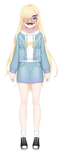 仲町 あられ · casual_spring_01_hairdown_nose_glasses